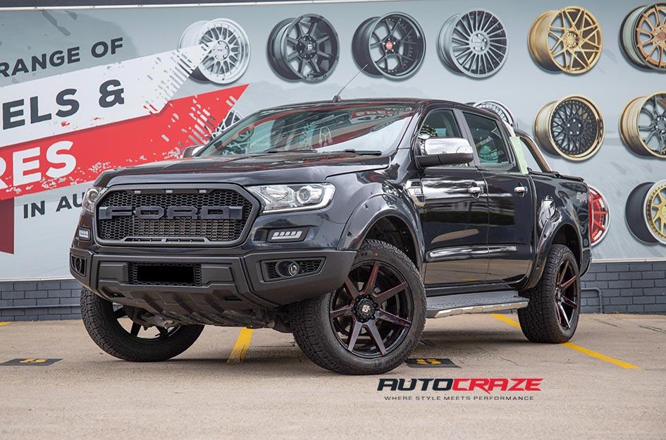 FORD RANGER AVALANCHE GLOSS BLACK MILLED ACCENTS
